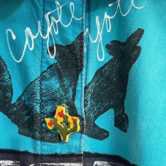 Portable Art by Robin Brown Hand-Painted Dress, 1988 Vintage One of a Kind Large - Picture 14 of 16